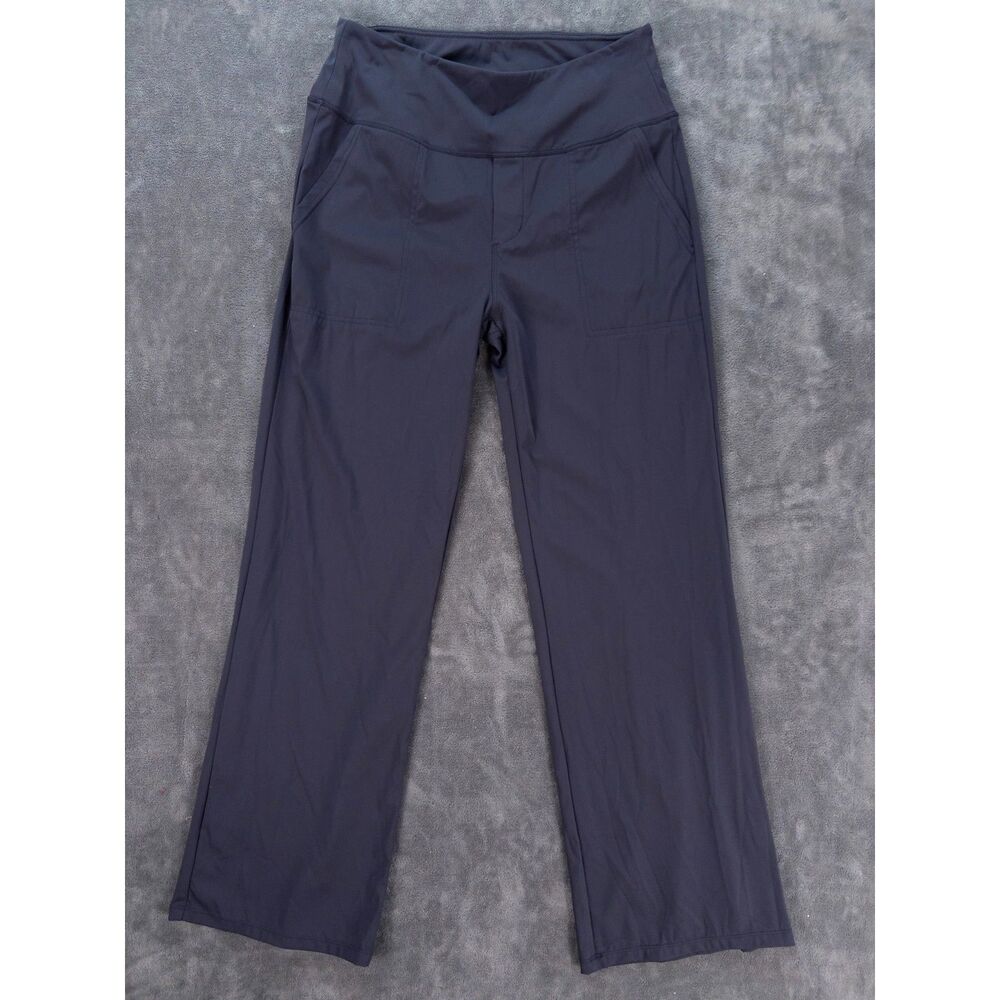 Live Your Greatness Bootcut Flare Leggings Gray Stretch Yoga Pants Womens Large